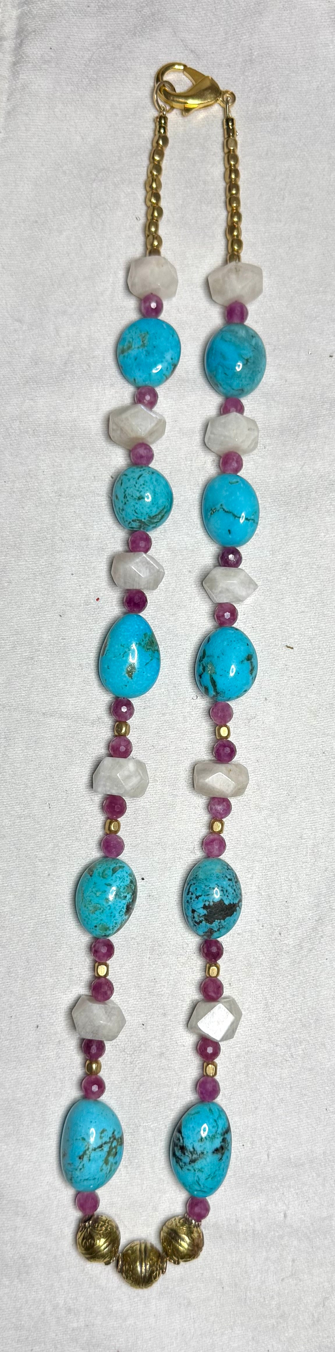 Baby Blues and Rose Too Necklace - bcg Black Label