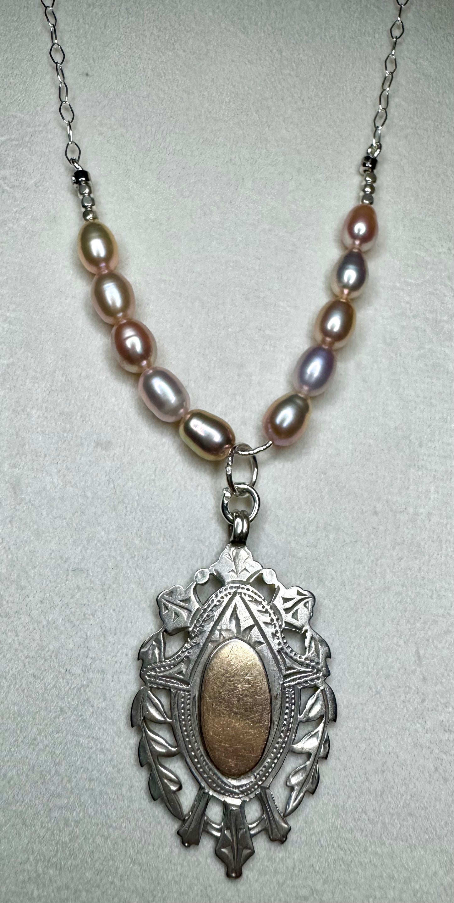 Rose and Silver Candy Necklace