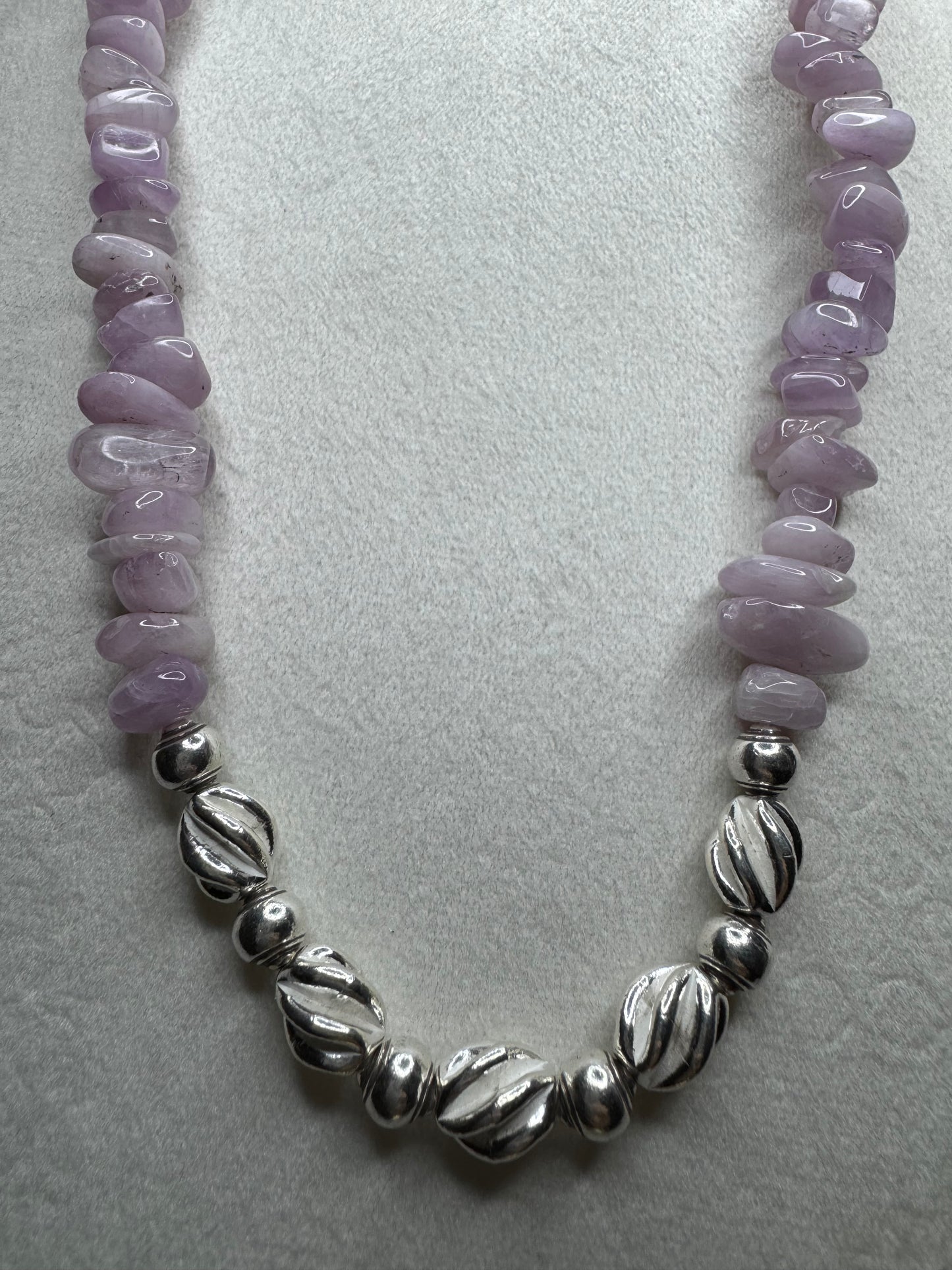 Kunzite & Sterling Necklace