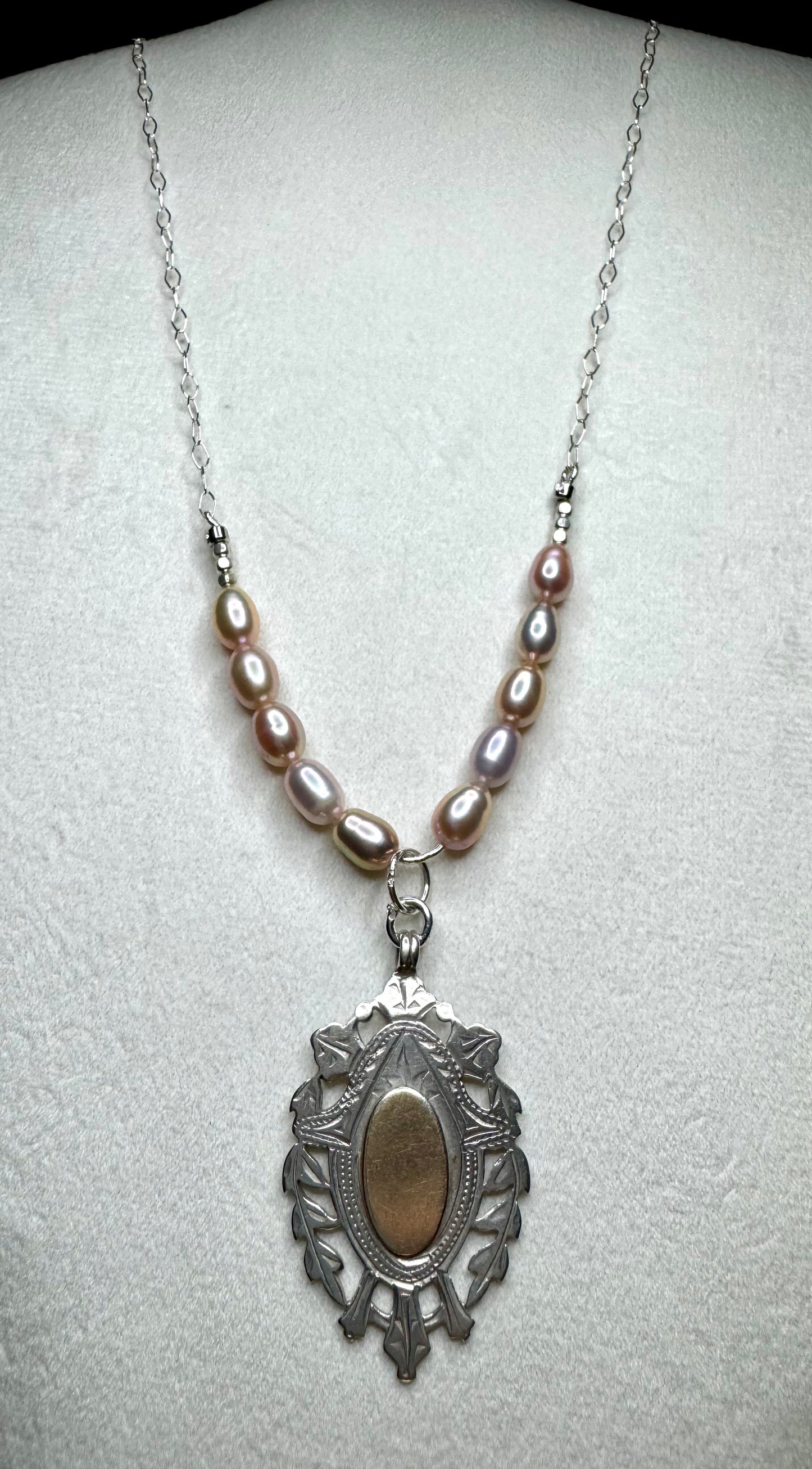 Rose and Silver Candy Necklace