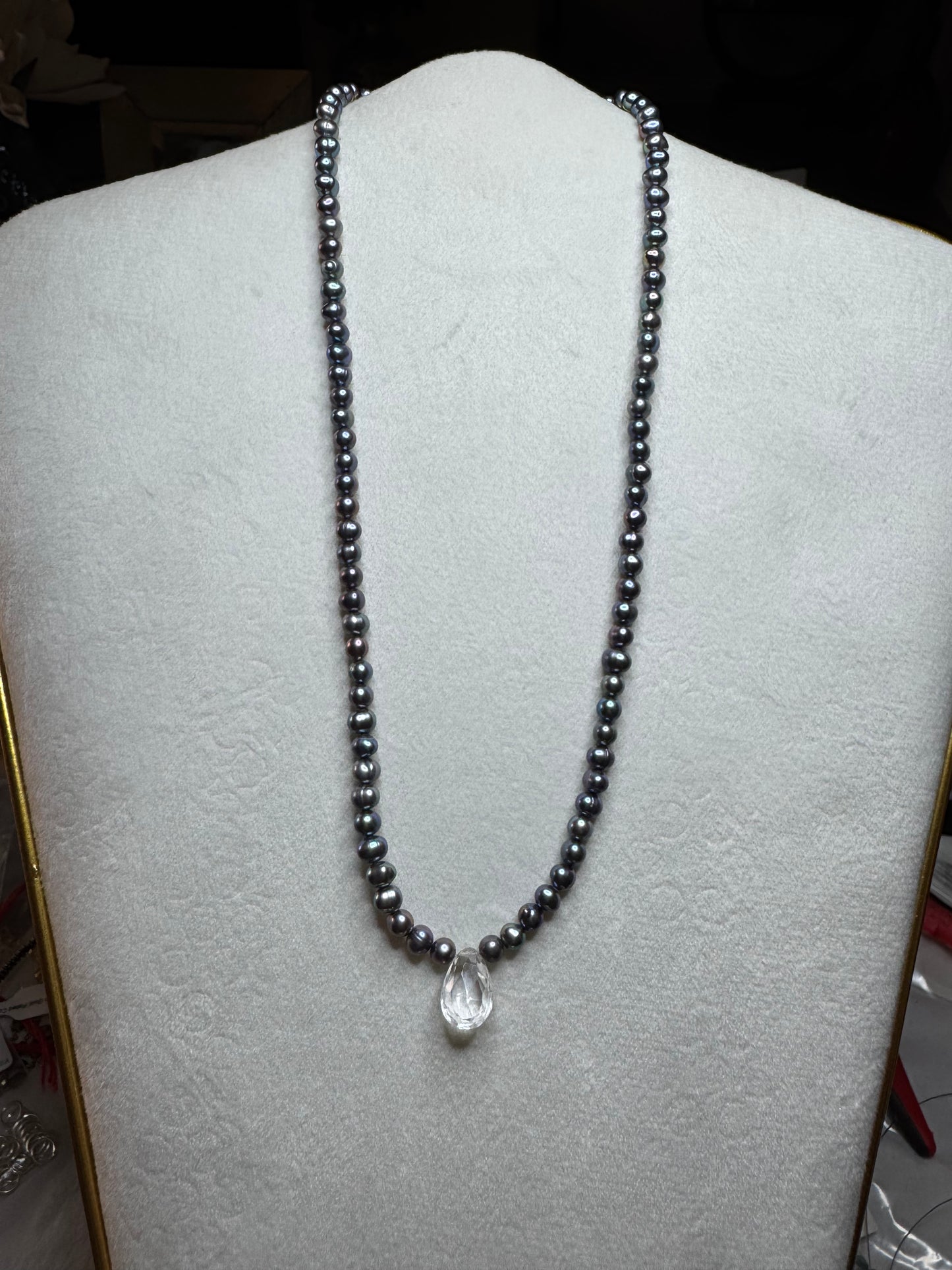 Greta Peacock Pearl Candy Necklace