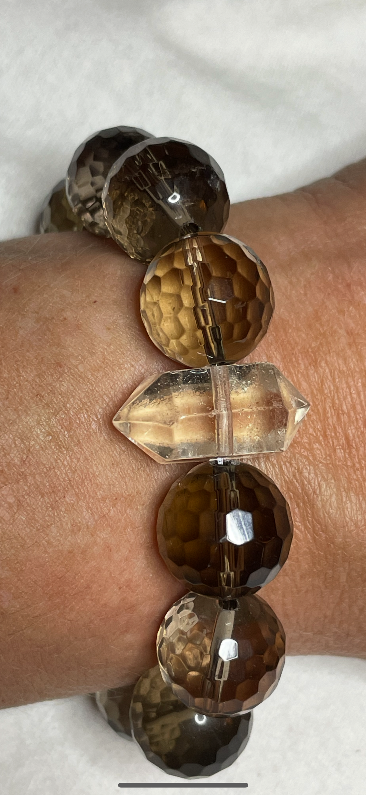 Smokey Quartz Stretch Bracelet