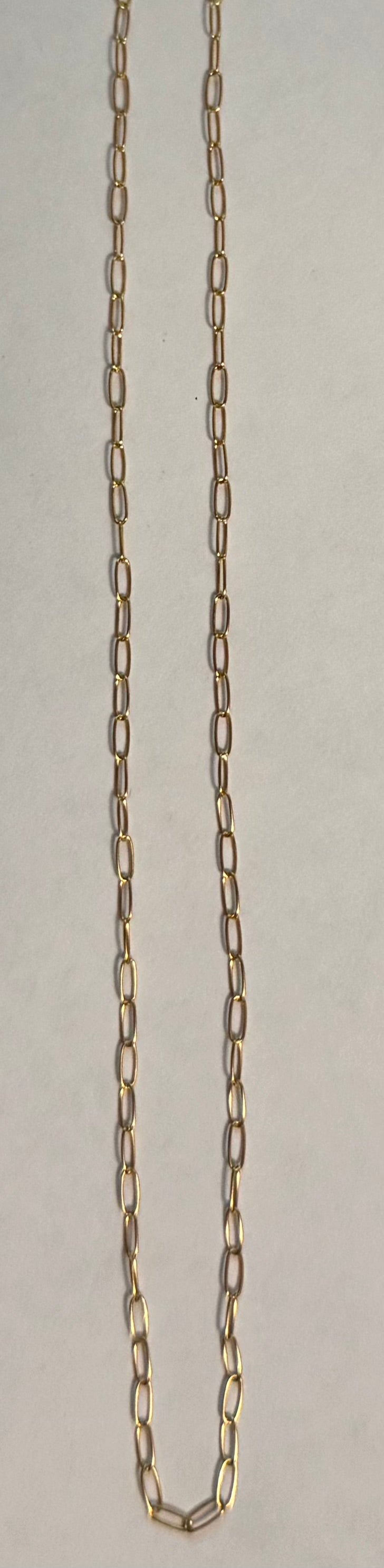 Delicate Gold Filled Paperclip Chain