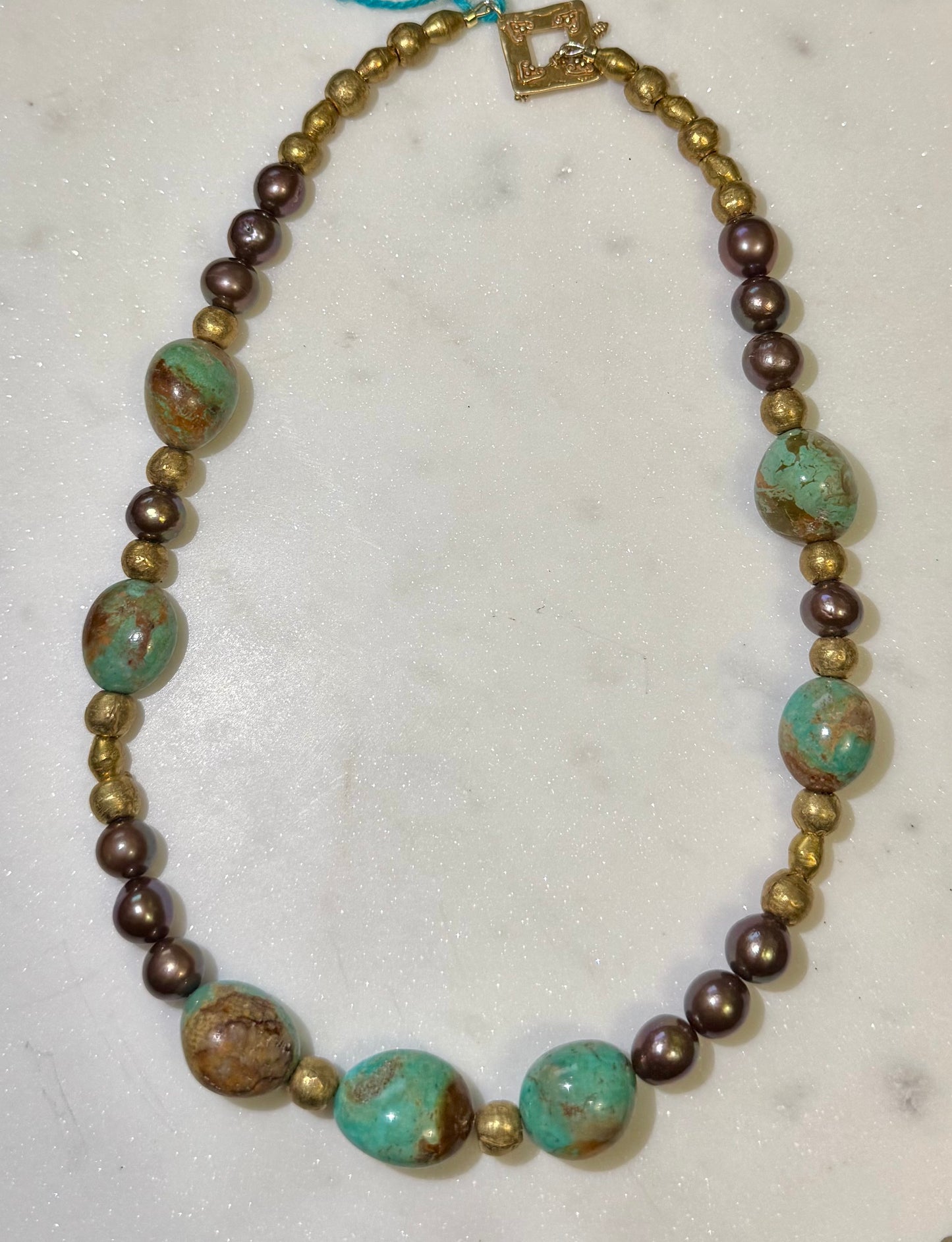 Kingman Turquoise Brass Beauty - bcg Black Label