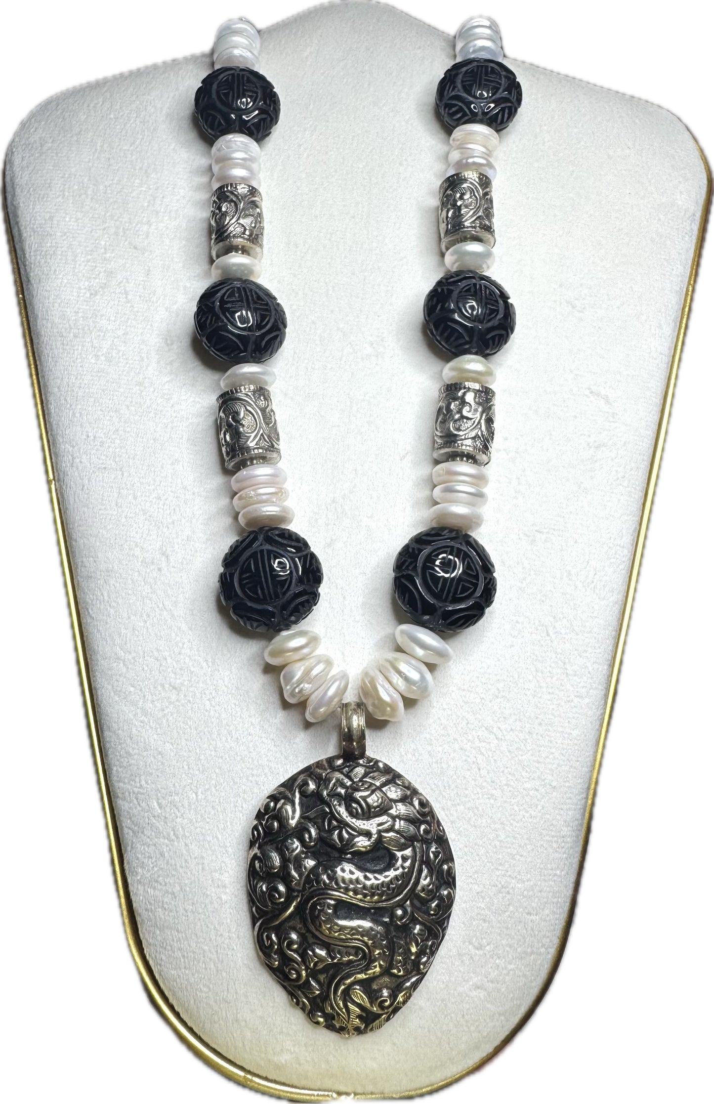 Black/White Statement Candy Necklaces