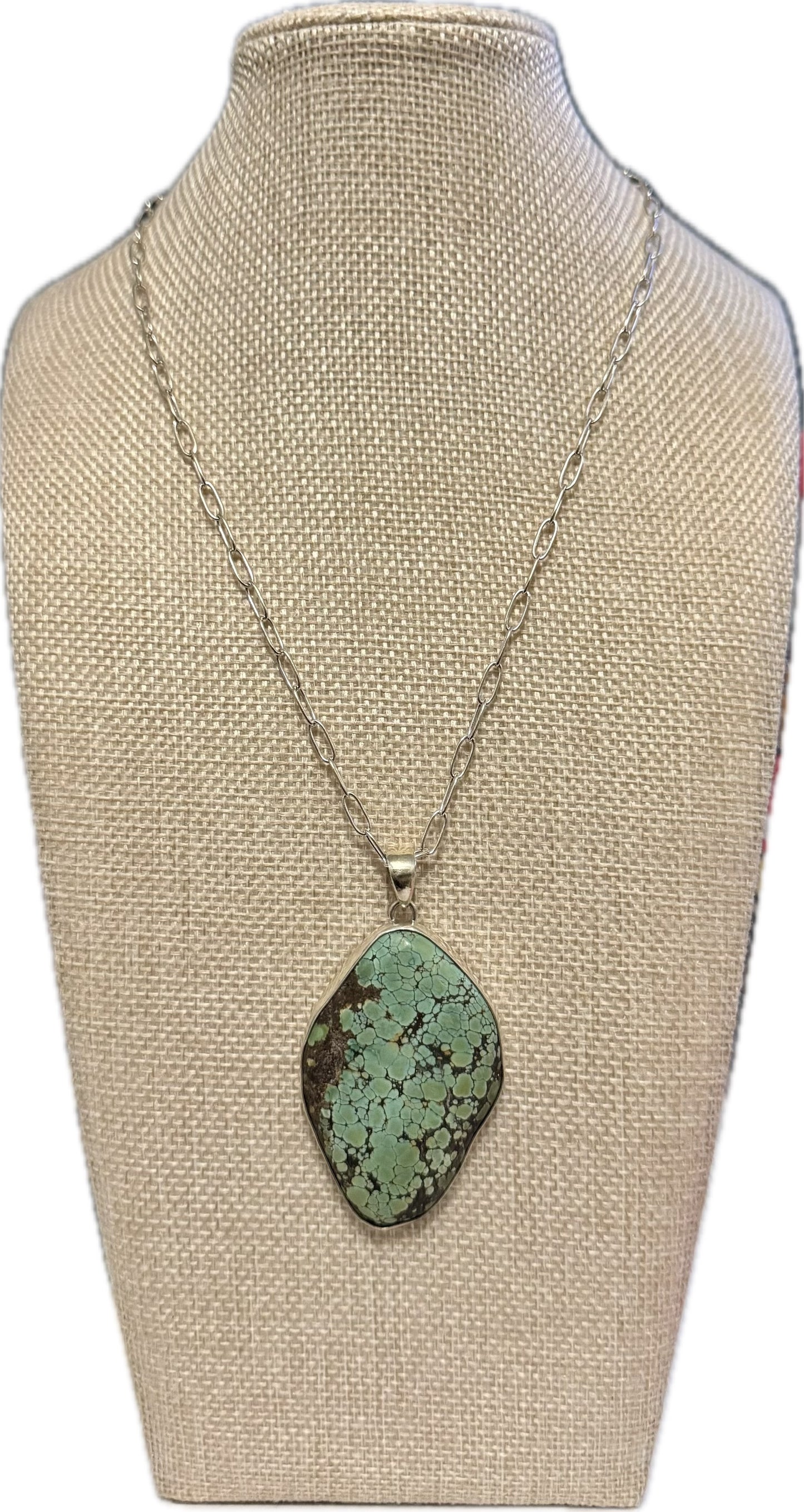 Turquoise Matrix Sterling Perfection Pendant
