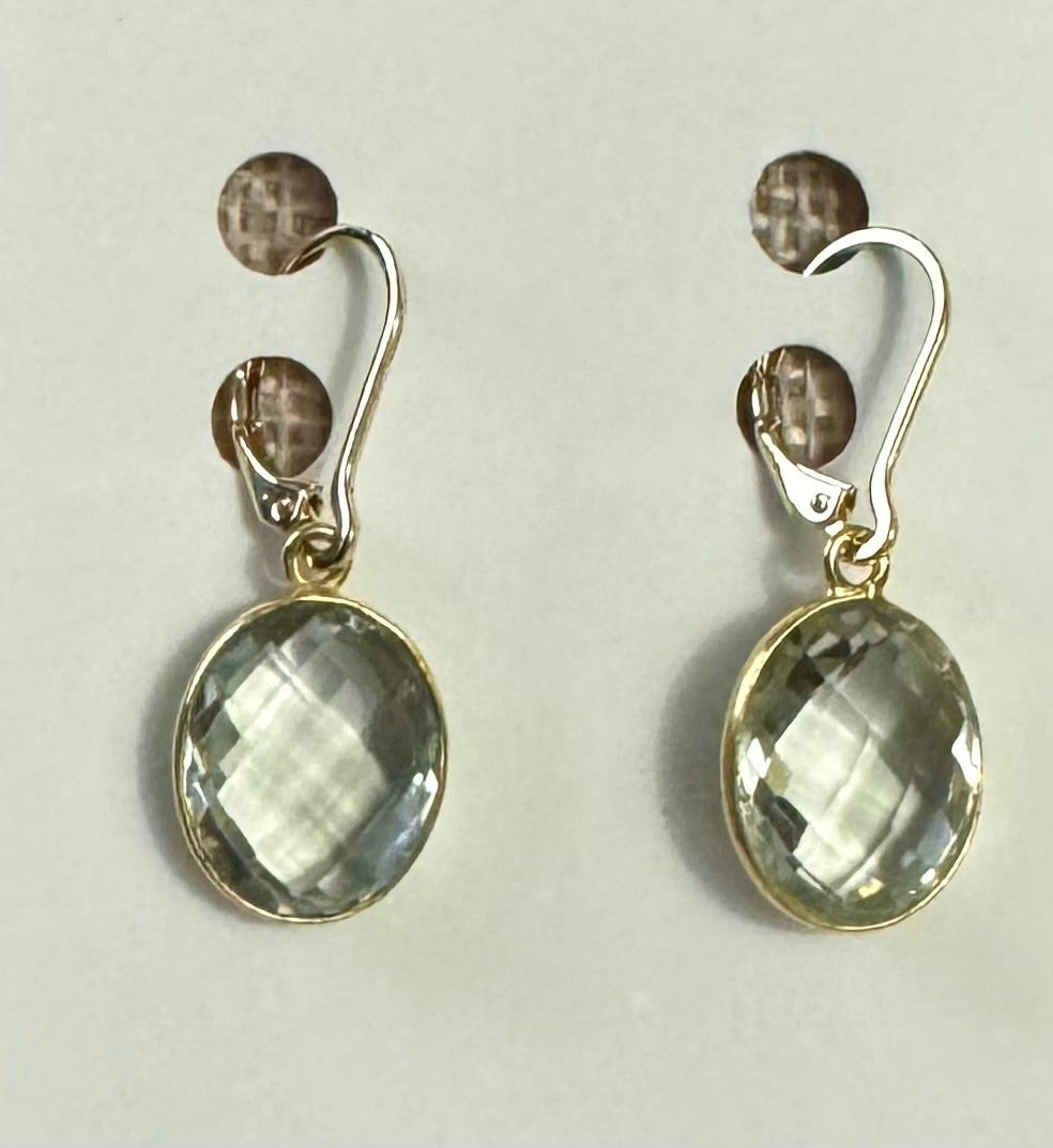 Prasiolite Candy Earrings