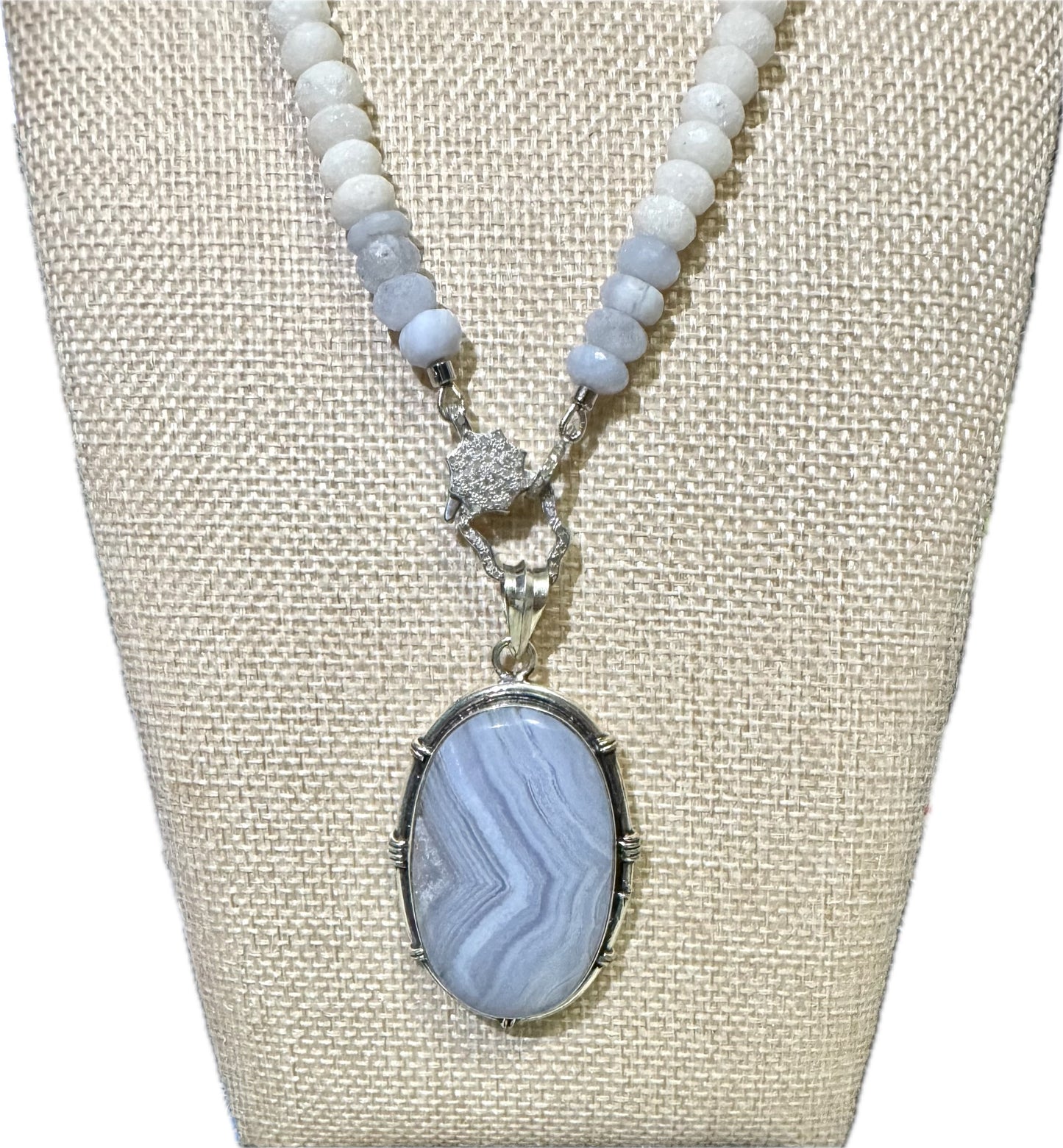 Blue Lace Candy Necklace