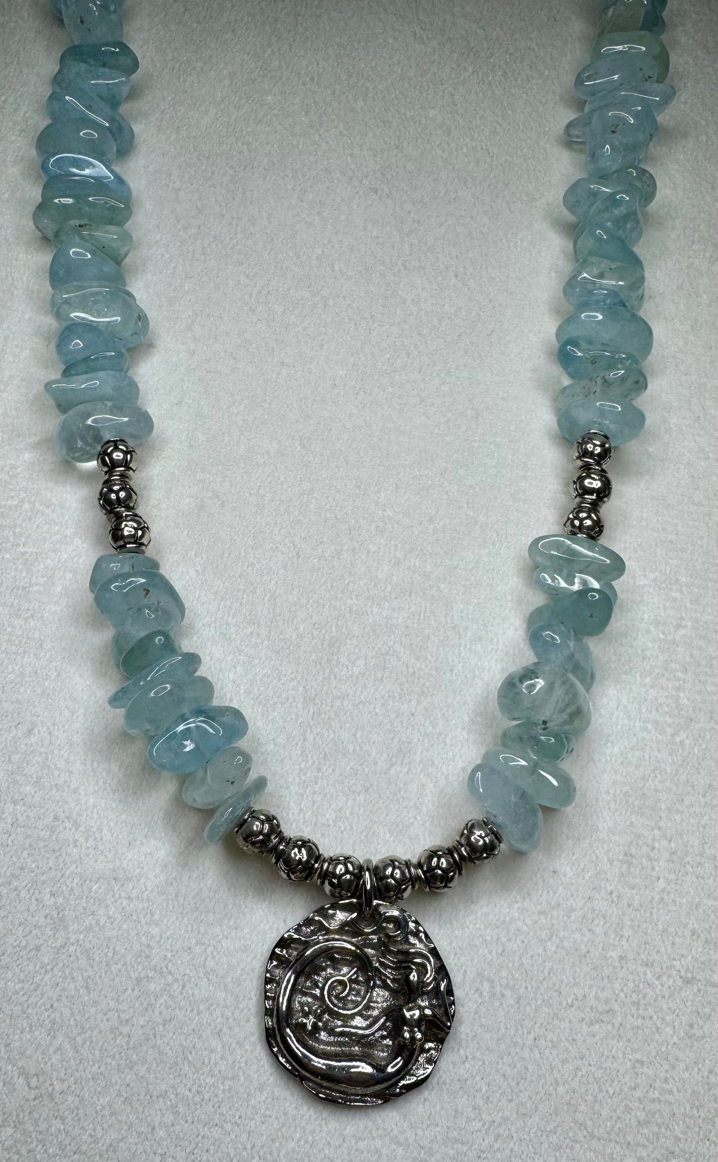 Cool Blue Water Candy Necklace