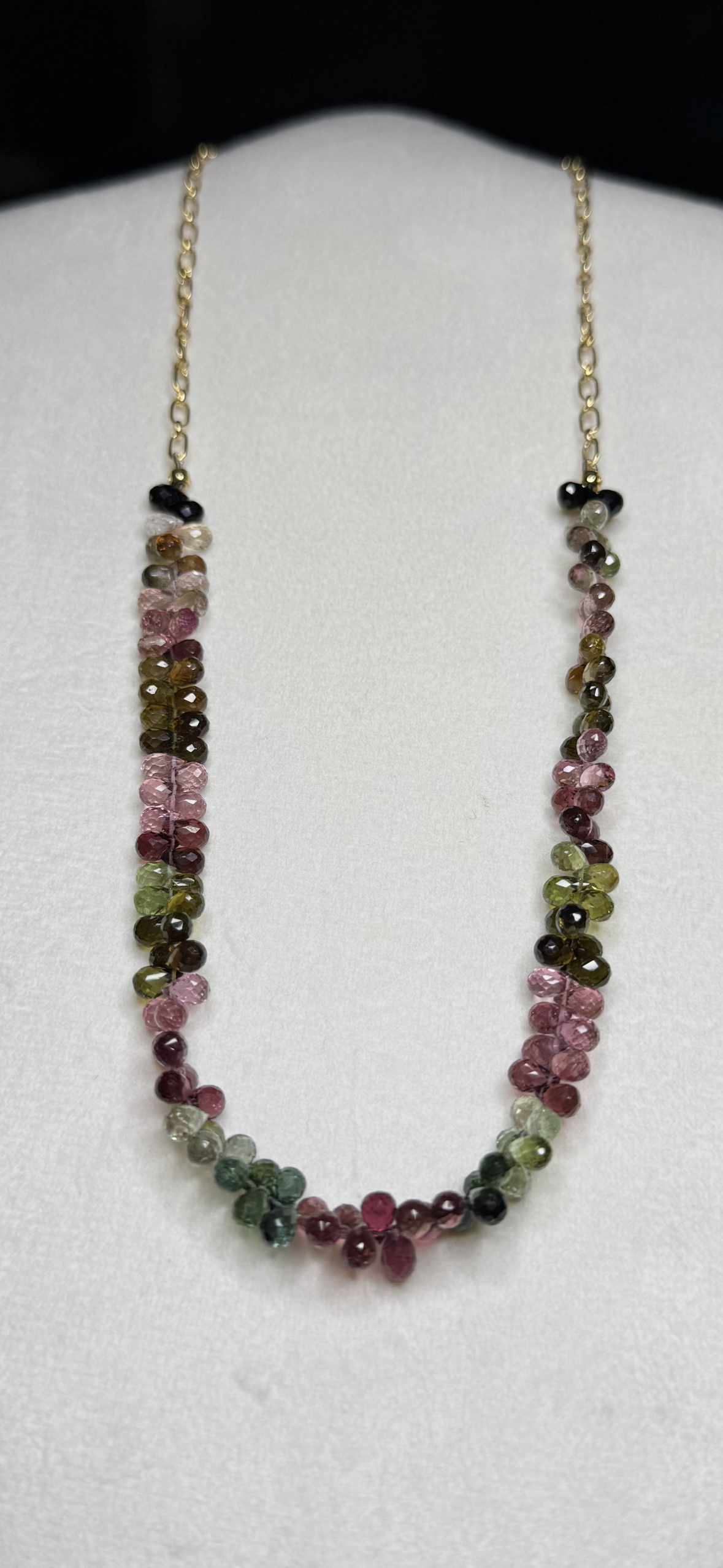 Tourmaline Rainbow Candy Necklace - bcg Black Label