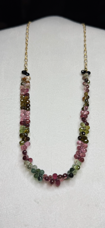 Tourmaline Rainbow Candy Necklace - bcg Black Label