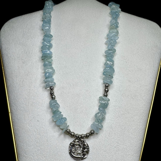 Cool Blue Water Candy Necklace