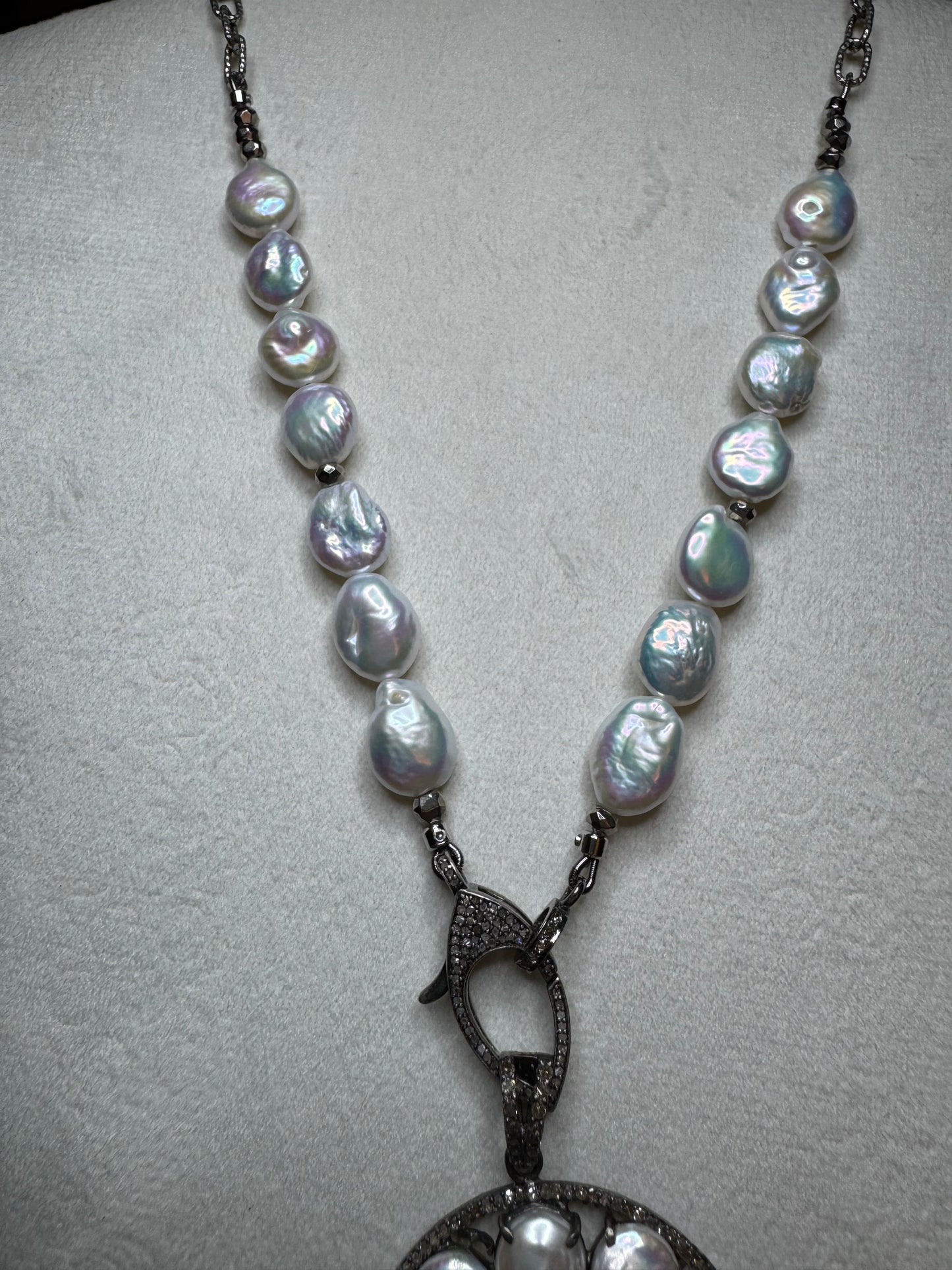 Luxe Rainbow Pearl Candy Necklace