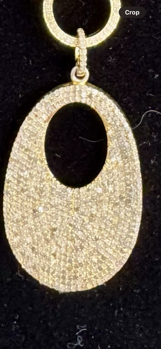 Gold Vermeil Diamond Pendant