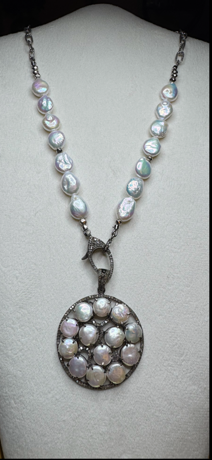 Luxe Rainbow Pearl Candy Necklace
