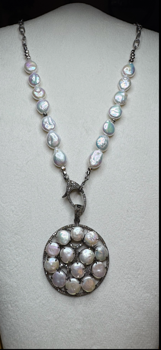 Luxe Rainbow Pearl Candy Necklace