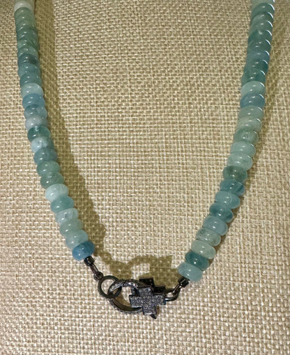 Serene Aquamarine Candy Necklace