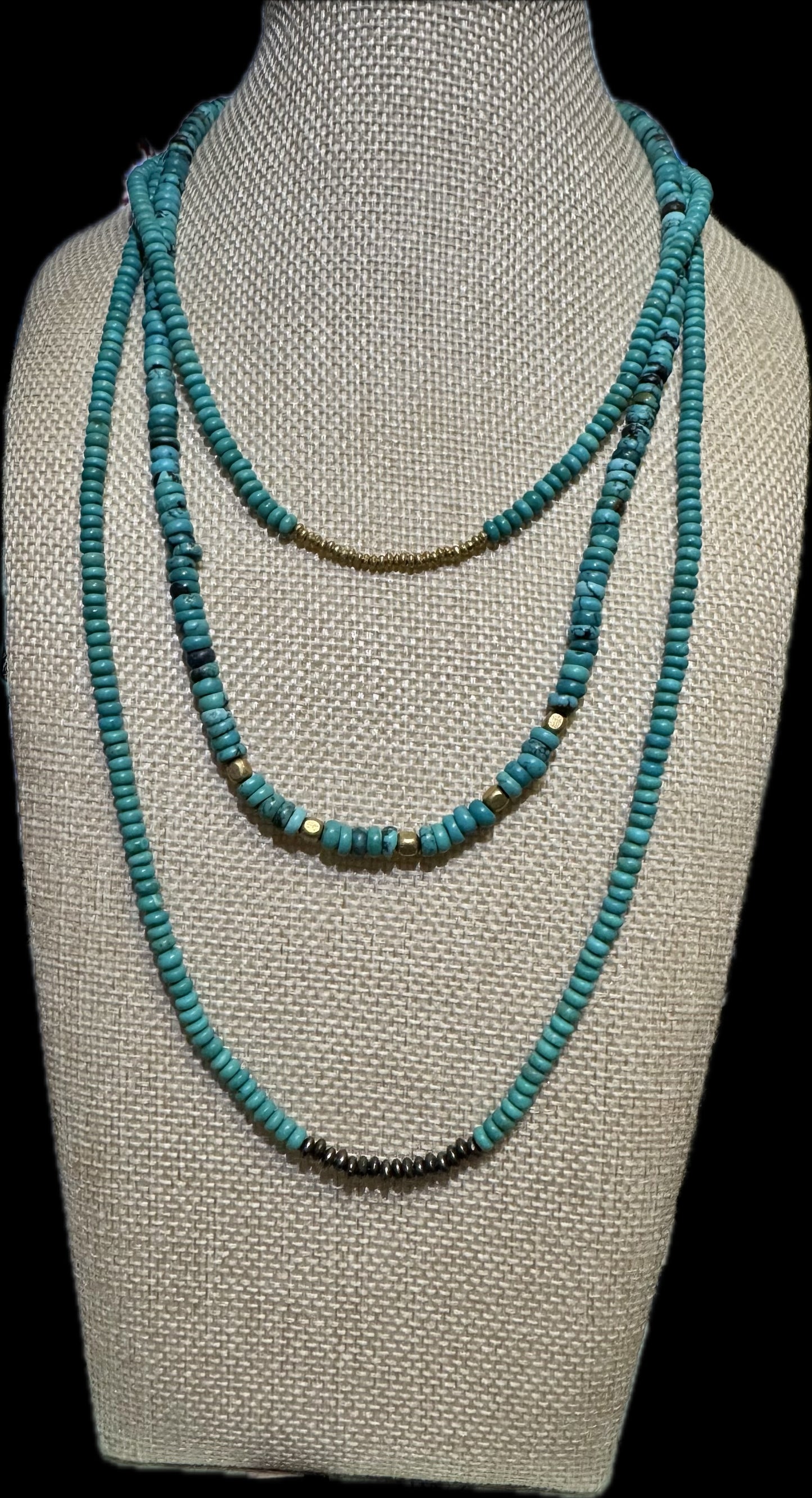 Turquoise Trio Candy Necklaces