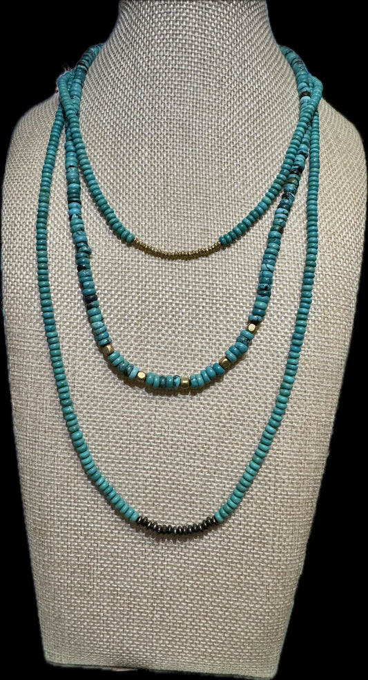 Turquoise Trio Candy Necklaces