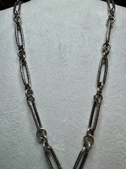 Antiqued Sterling Candy Necklace