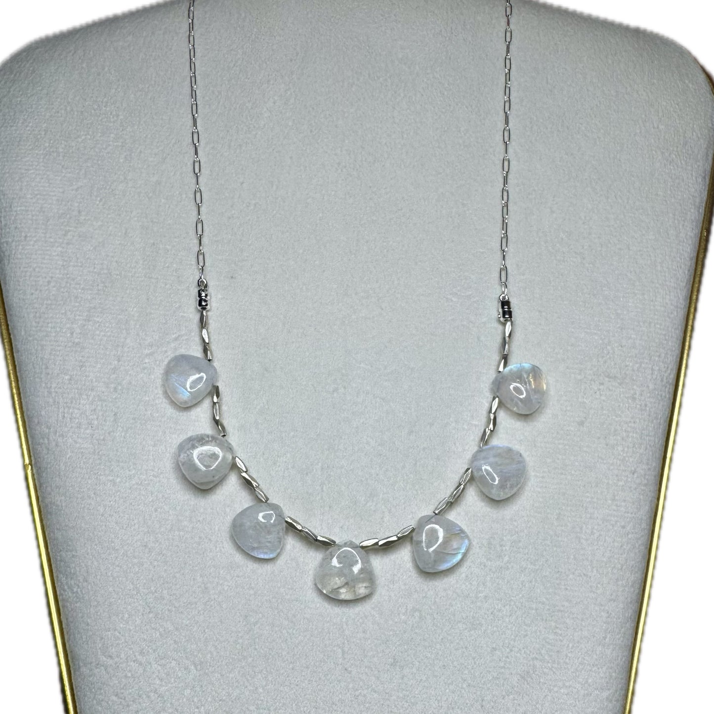 Sweet Moonstone Triangle Candy Necklace