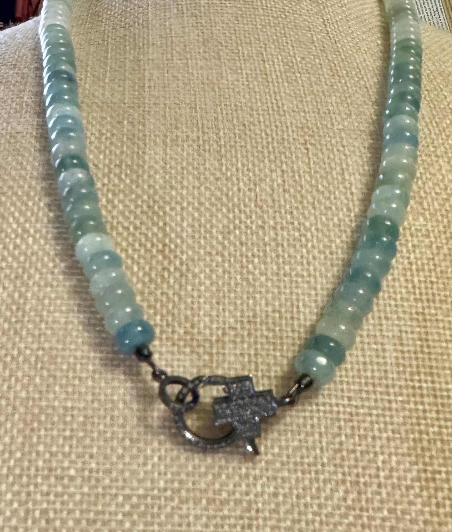 Serene Aquamarine Candy Necklace