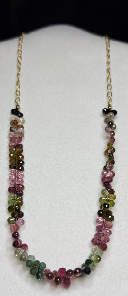 Tourmaline Rainbow Candy Necklace - bcg Black Label