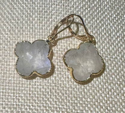 Moonstone Clover Candy Earrings