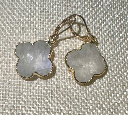 Moonstone Clover Candy Earrings