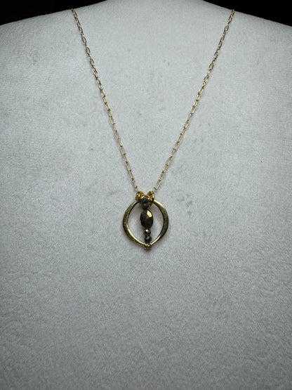 Delicate Pyrite Candy Necklaces