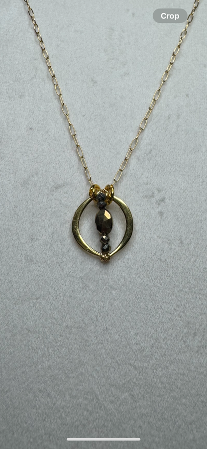 Delicate Pyrite Candy Necklaces