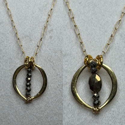 Delicate Pyrite Candy Necklaces