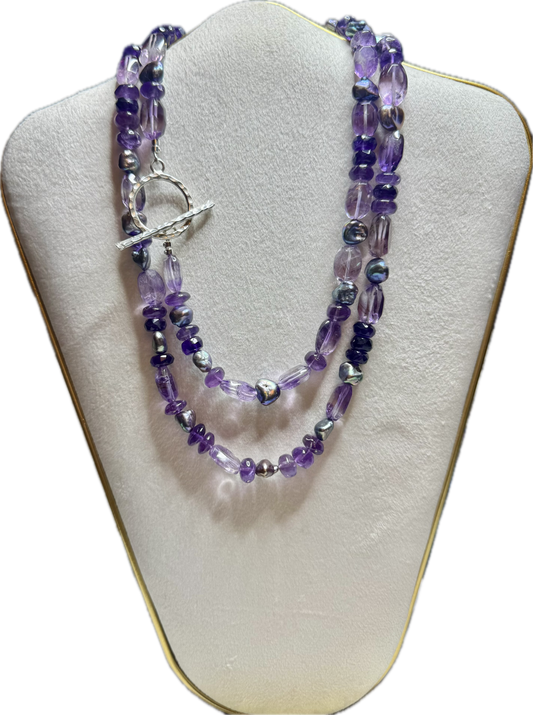 Joy’s Amethyst Candy Necklace