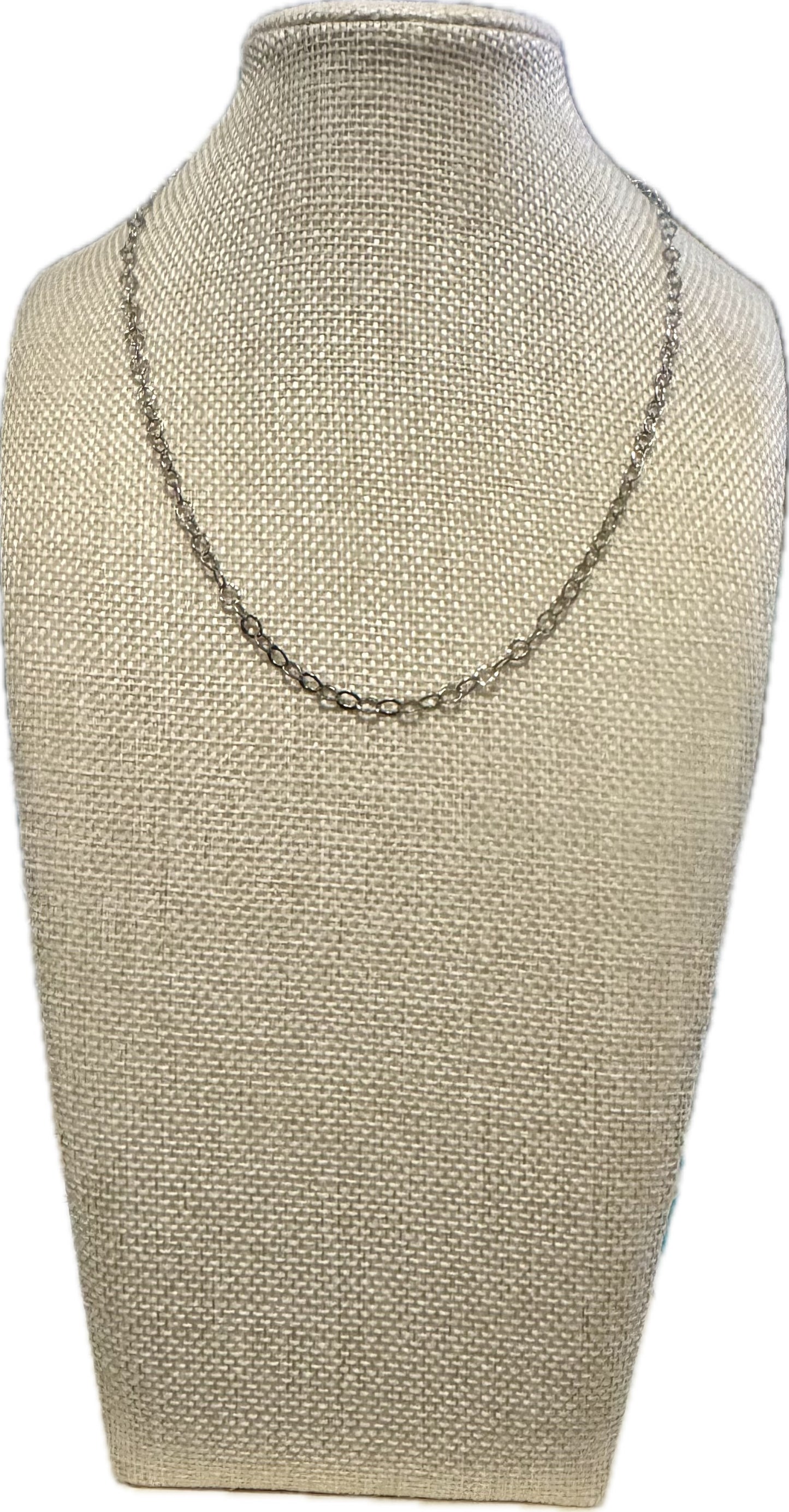 Lightly Oxidized Sterling Silver Chain