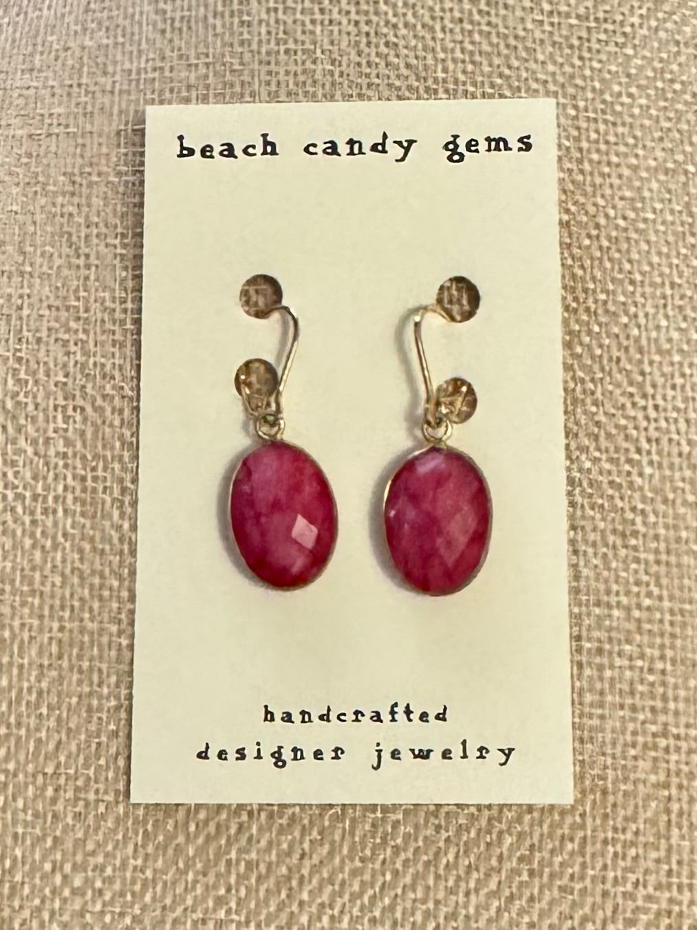 Yummy Ruby Candy Earrings