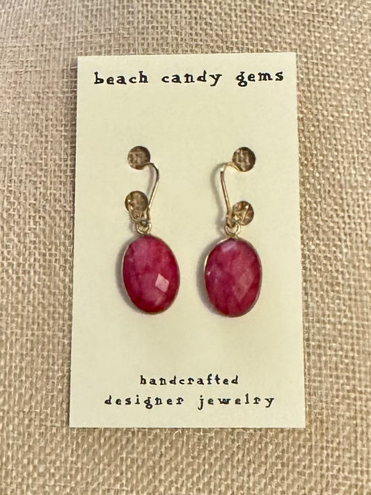 Yummy Ruby Candy Earrings