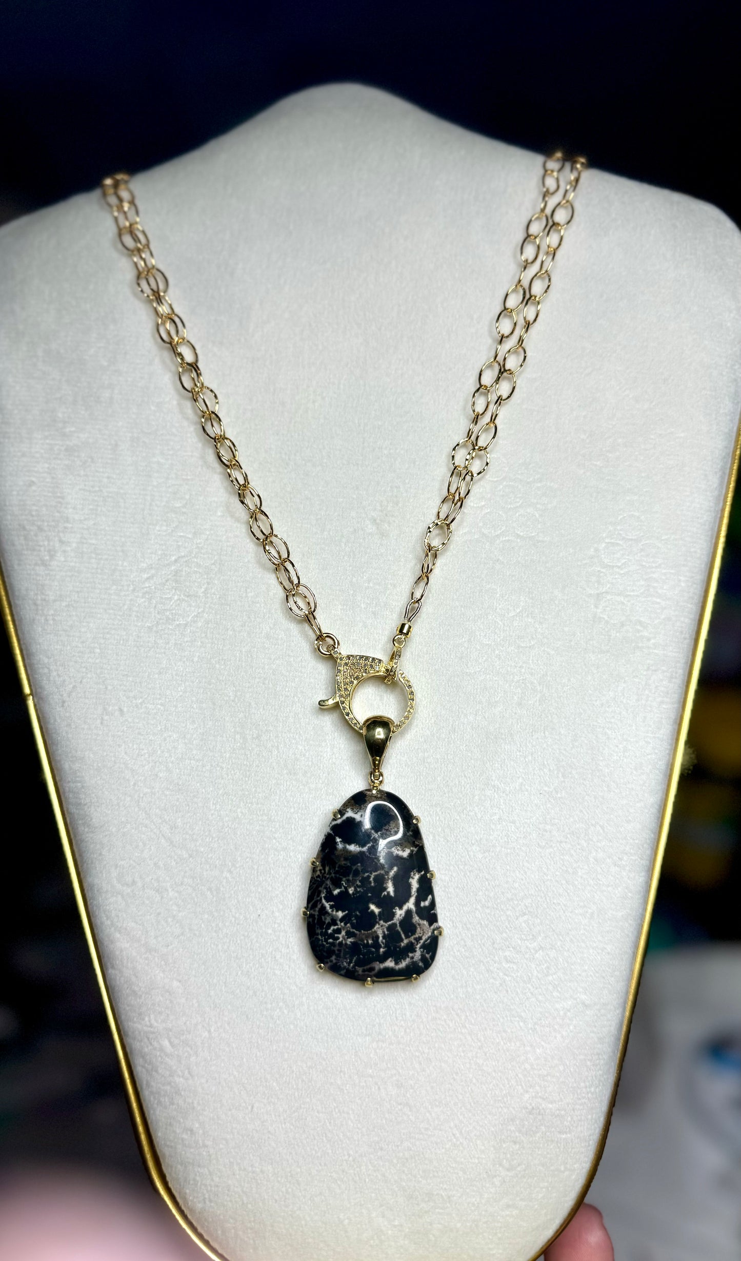 Dendritic Opal Pendant