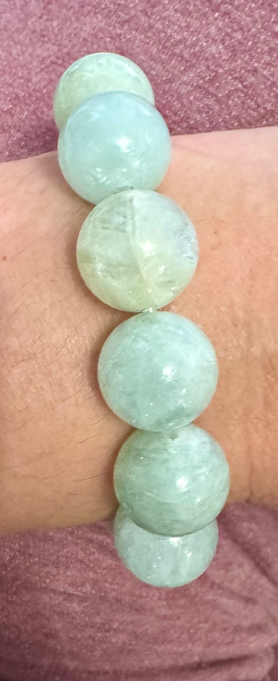 Aquamarine Rounds Candy Bracelet
