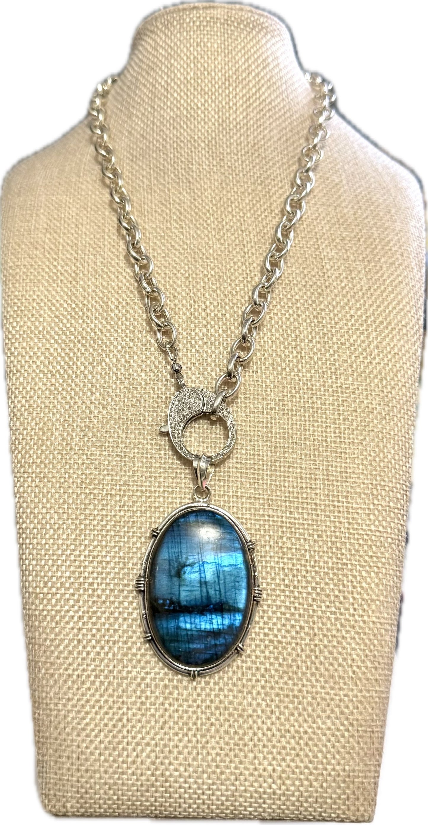 Luminous Labradorite Pendant