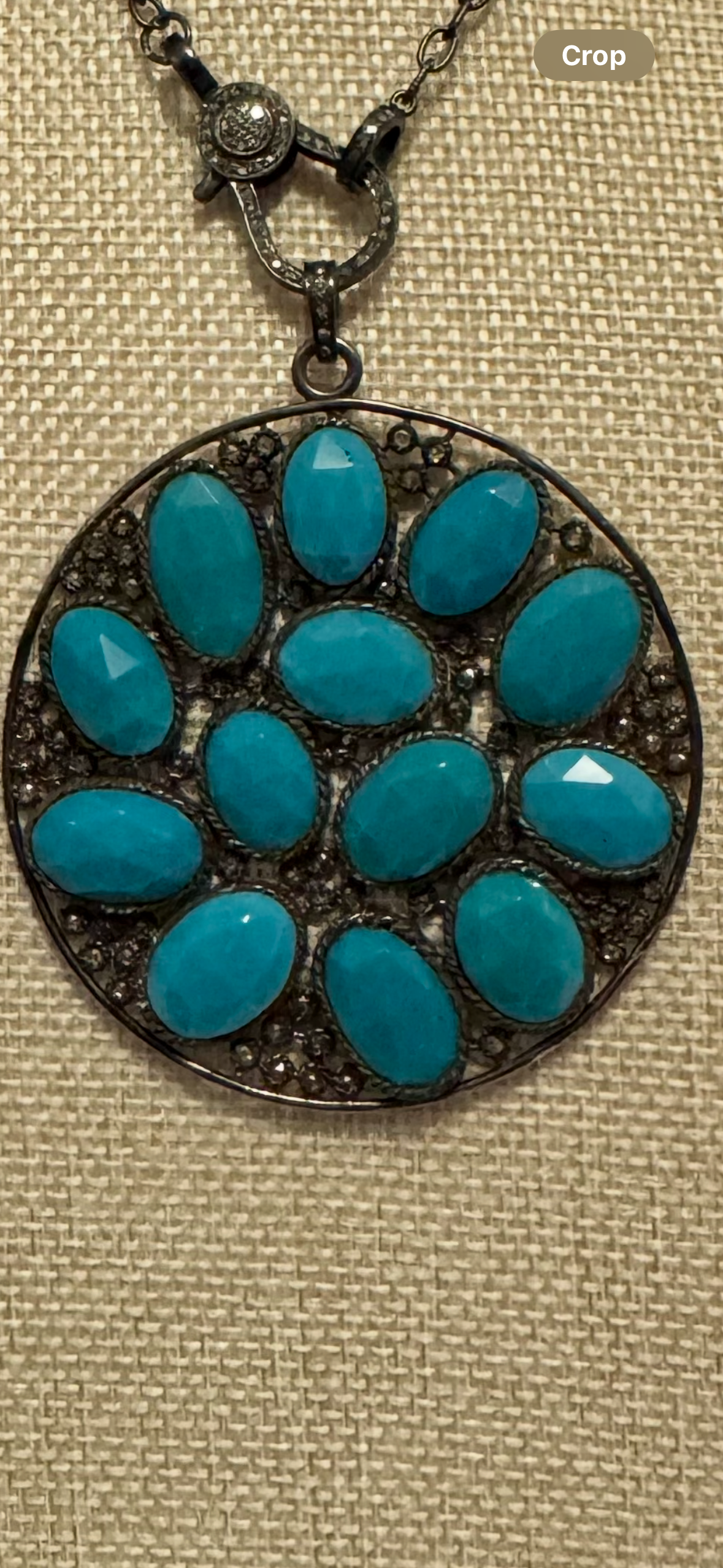 Turquoise Diamond Dream Pendant - bcg Black Label