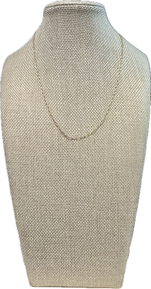 Delicate Gold Filled Paperclip Chain