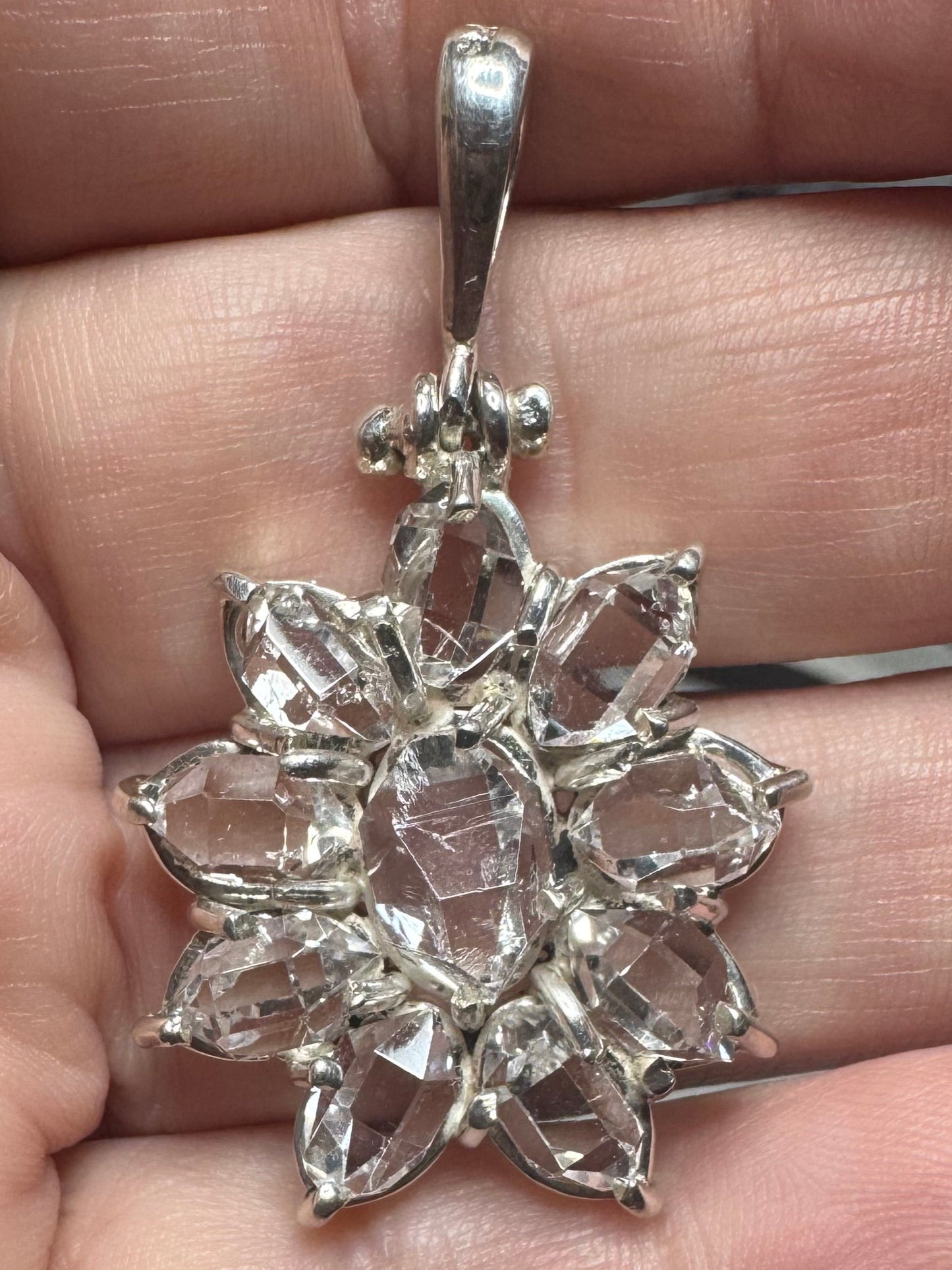 Herkimer Diamond Sterling Pendant