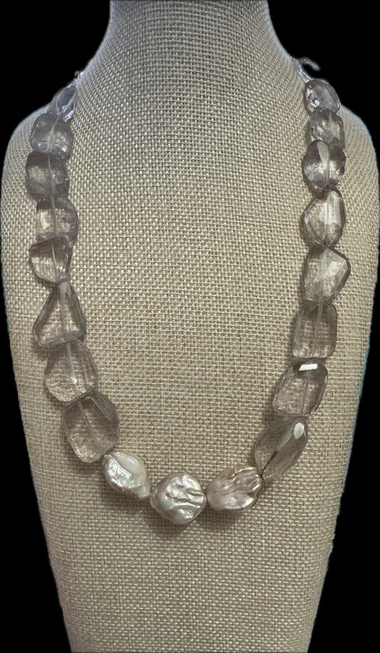 Pale Pink Perfection Candy Necklace