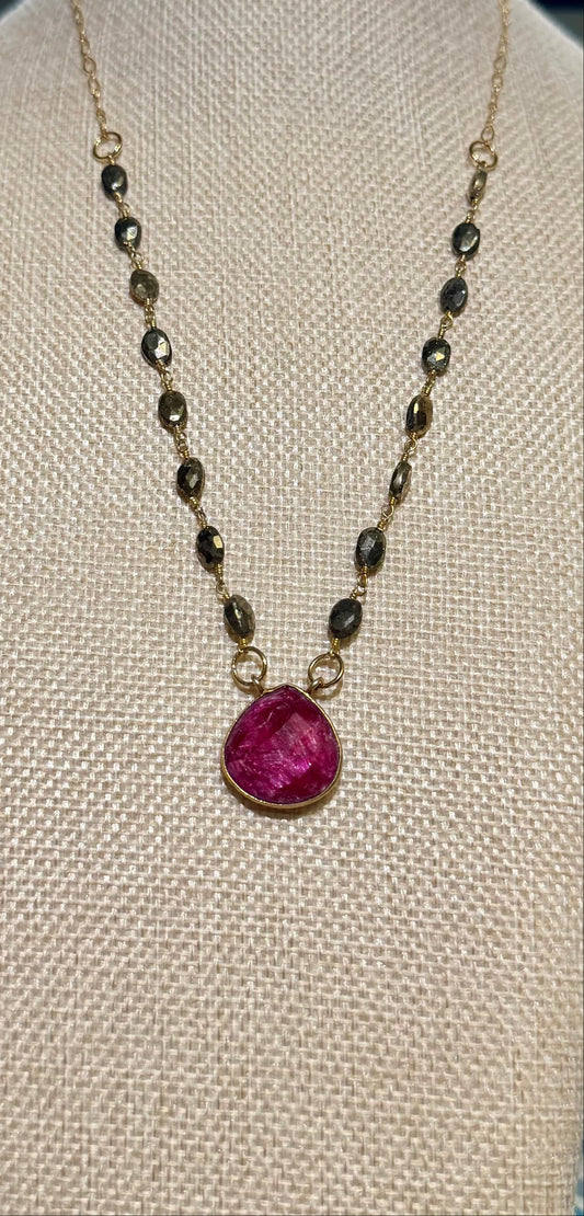 Charlie's Ruby Candy Necklace