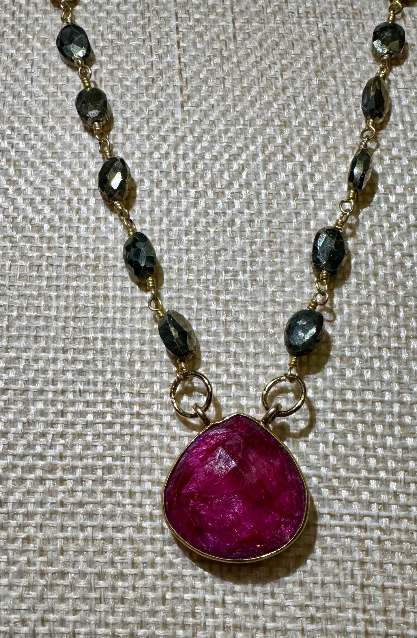 Charlie's Ruby Candy Necklace