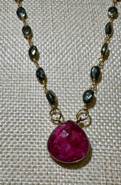 Charlie's Ruby Candy Necklace