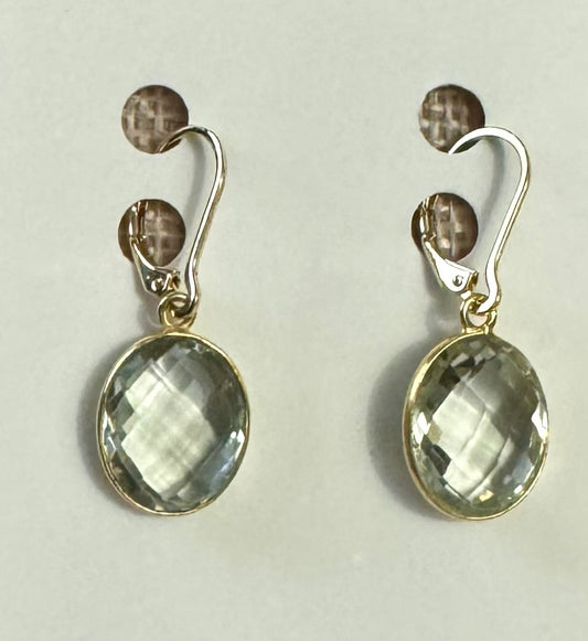 Prasiolite Candy Earrings
