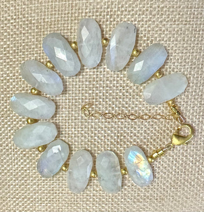East West Moonstone Bracelet