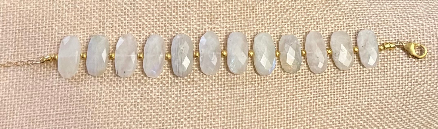 East West Moonstone Bracelet