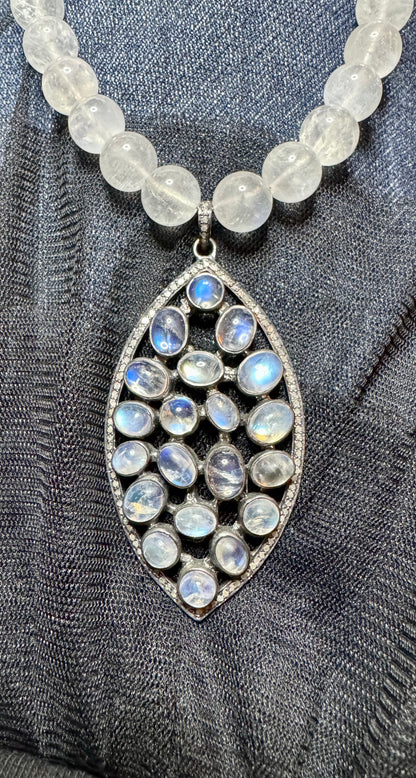Marvelous Moonstone Memory Necklace - bcg Black Label